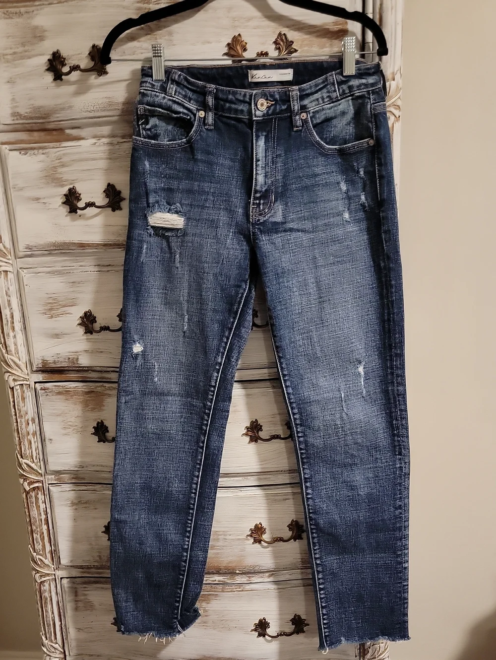 KanCan Distressed Dark Blue Jeans